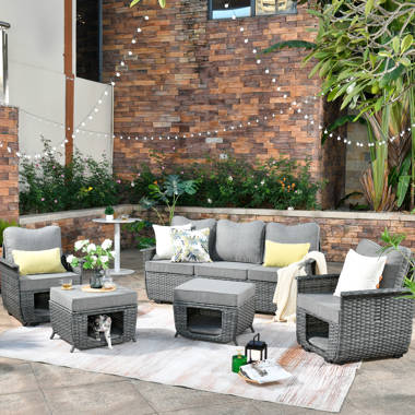 Northridge 5 piece conversation set with cushions sale